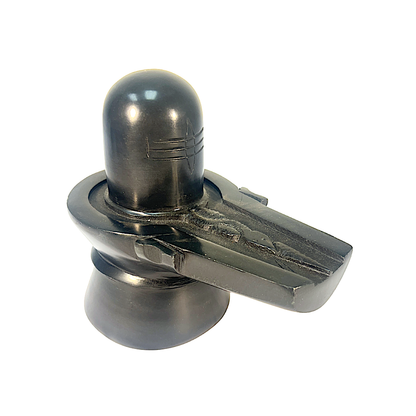 Shivling (Black marble) 8" long 3324 (MOQ=ea)
