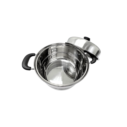2 Tier Stainless Steel Steamer  36cm/14.5" (MOQ=ea)