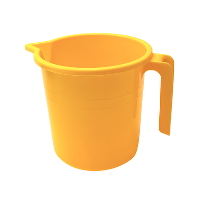 Large Plastic Water Mug with Handle, 1.4L (Assorted Colors) (Pack of 4)