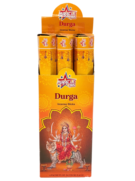 Miracle 365 Durga incense (6 hex tubes*20sticks) (MOQ=10pc)