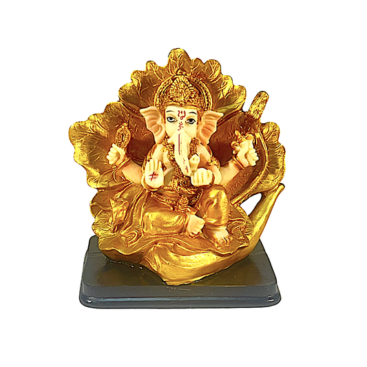 Lord Ganesha 3.5" Poly Resin  4663 (MOQ=ea)