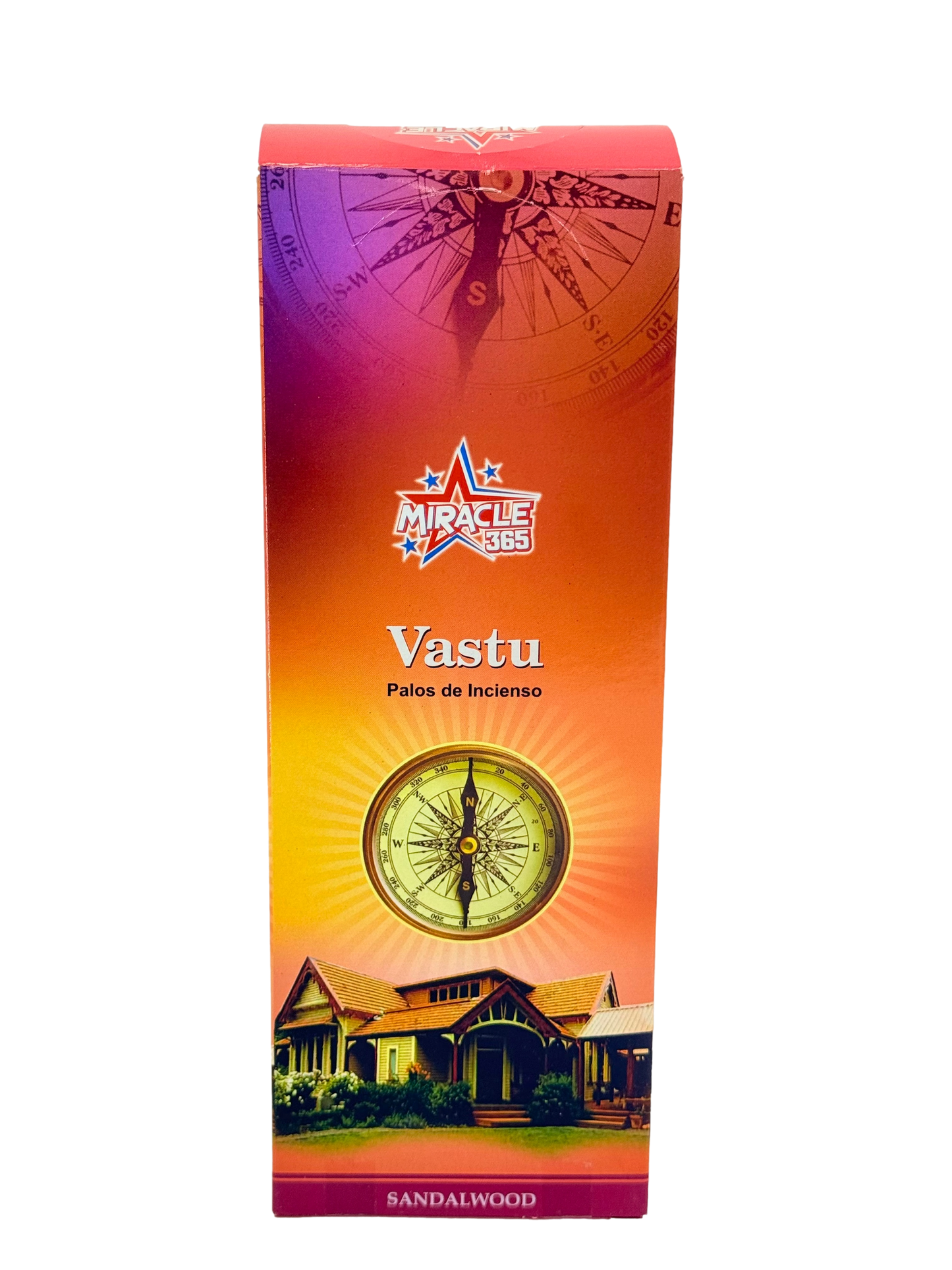 Miracle 365 Vastu incense (6 tubes of 20 sticks) frag sandalwood (MOQ=10pc)