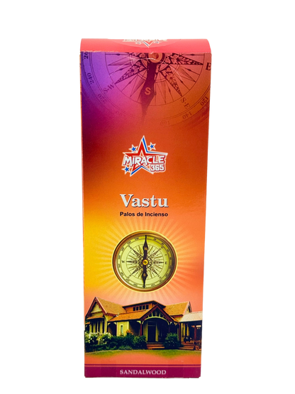 Miracle 365 Vastu incense (6 tubes of 20 sticks) frag sandalwood (MOQ=10pc)