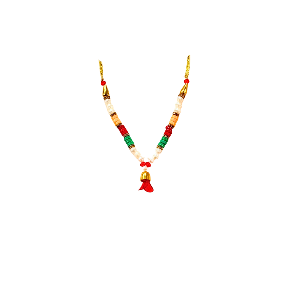 Garland 5" Satin with Pearls  (Assorted colors)  (MOQ=dz)