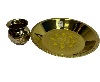 Item B1189 Thali Lota set 10in (MOQ=ea)