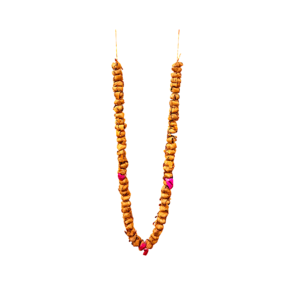 Sukkhad haar (garland made of sandal and aromatic wood shavings) 12 inch*12pc (MOQ=dz)