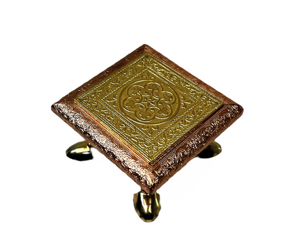 Chuki (Bajat) or pedestle 4 in*4 in brass and copper 80752250404 (MOQ=ea)