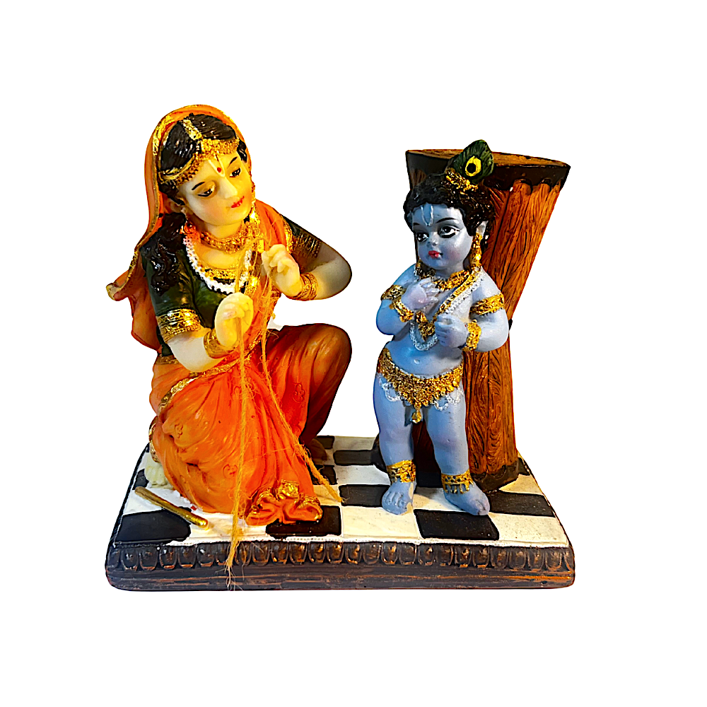Yashomati scolding young lord krishna 5 in