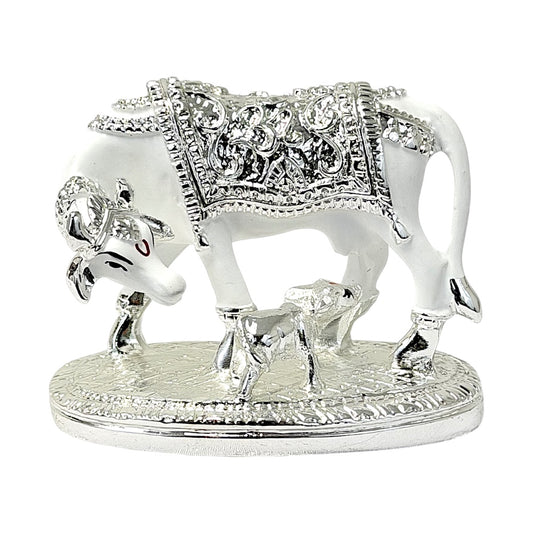 Cow with calf, gold and red/Silver, 3 inches MOQ=ea)