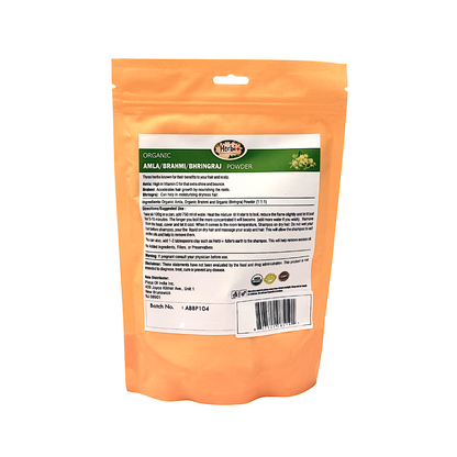 Organic Amla Brahmi/Bringraj powder 200g (MOQ=dz)