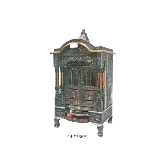 Mandir oxidized 21" W 15" deep(80752232115) (MOQ=ea)