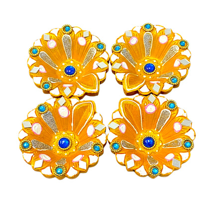 4 Pc Deco Diya Shk Pkt (Full Ek Vat) (MOQ=36 pc)