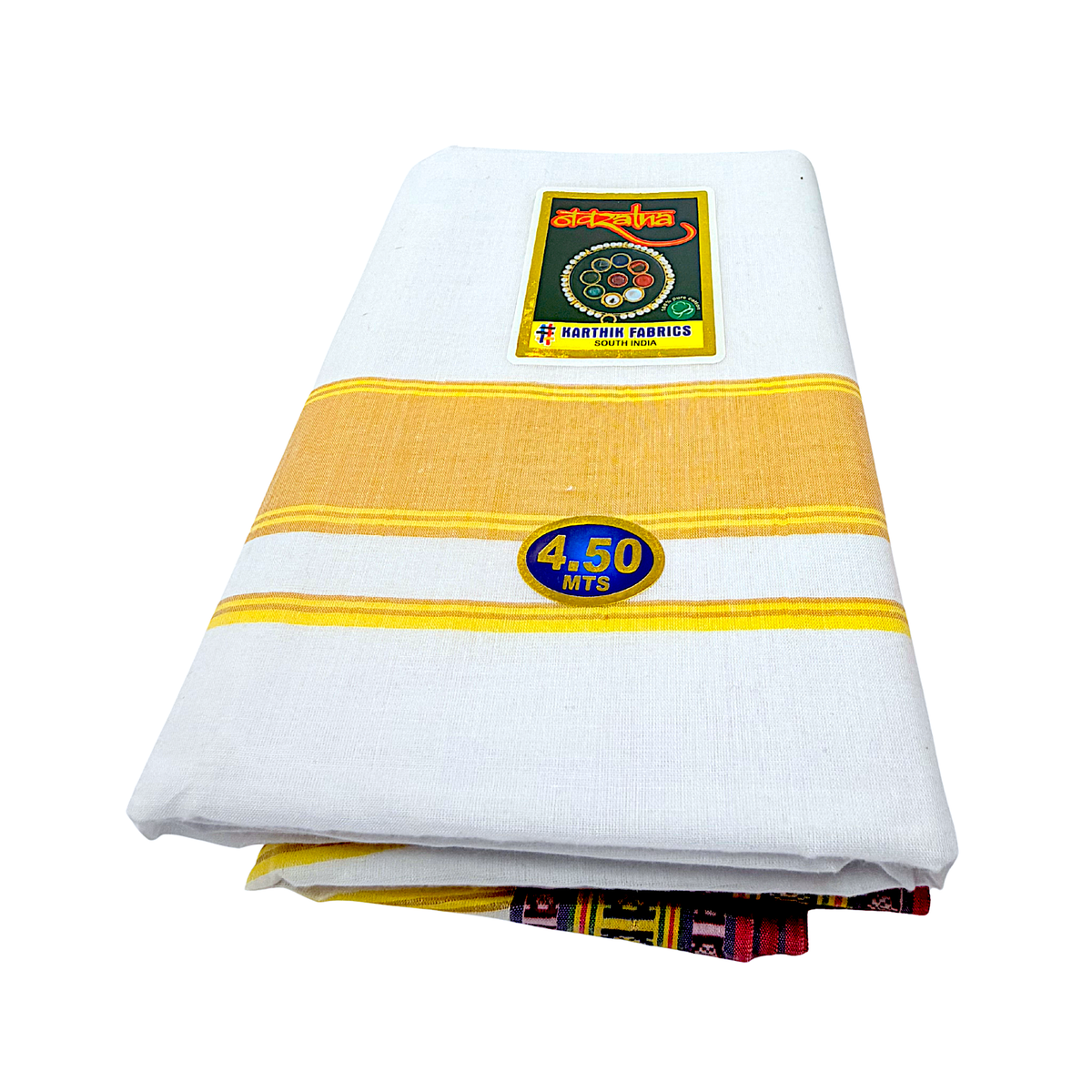 Cotton Dhoti  With Border 4.5 Meter(each)