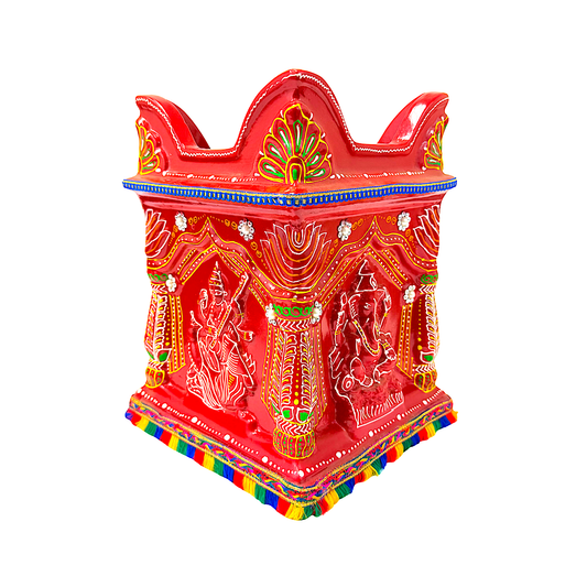 Tulsi Pot RED BIGGER SIZE 12" 48-7147 (MOQ=ea)