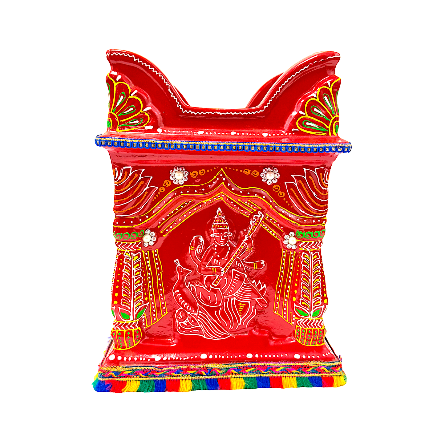 Tulsi Pot RED BIGGER SIZE 12" 48-7147 (MOQ=ea)