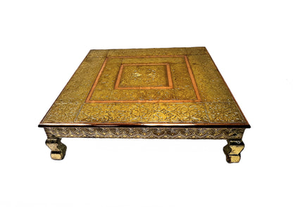 Bajat (table with short legs) Brass Copper (MOQ=ea)
