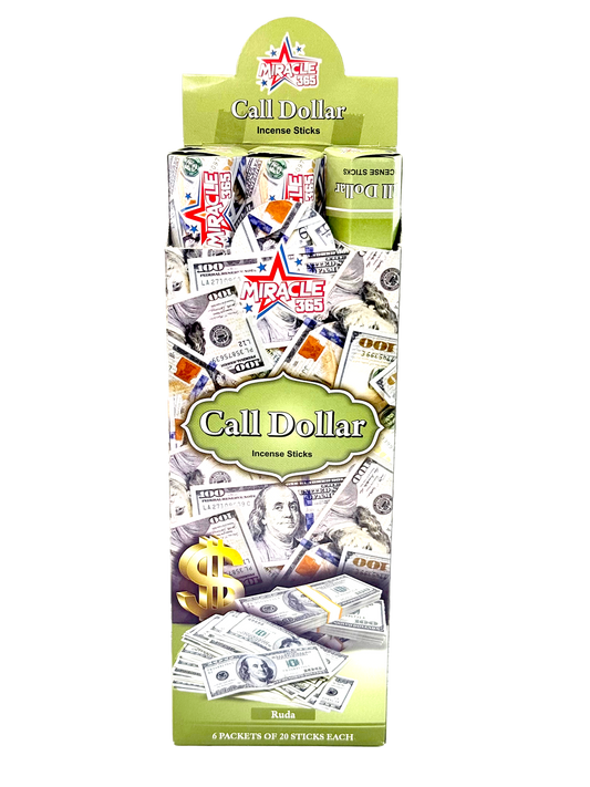 Call dollar incense sticks (6 tubes of 20 sticks each) (MOQ=10pc)