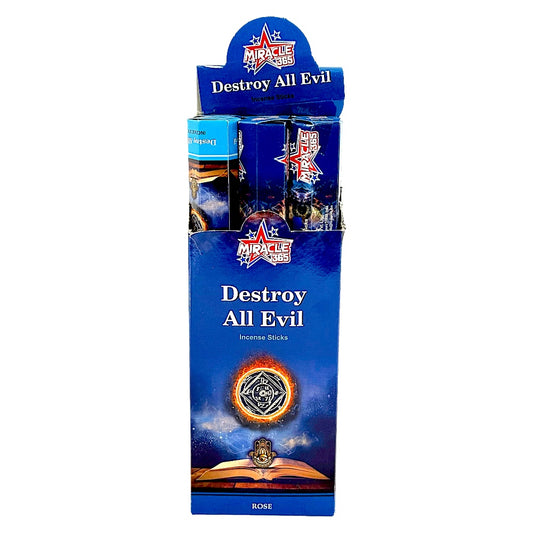 Miracle 365 Destroy All Evil (6 tubes of 20 incense sticks each) Rose (MOQ=10pc)
