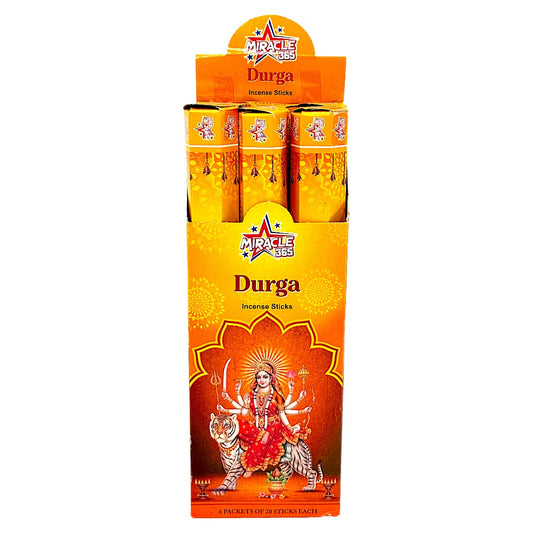 Miracle 365 Durga incense (6 hex tubes*20sticks) (MOQ=10pc)