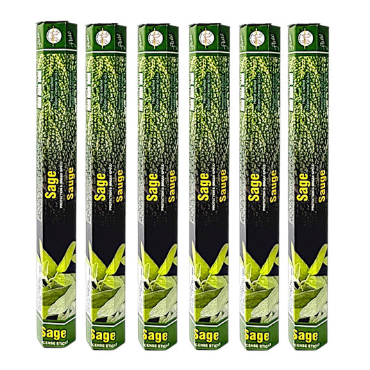 Flute brand Sage (20 incense sticks*6)*10 (MOQ=10pc)