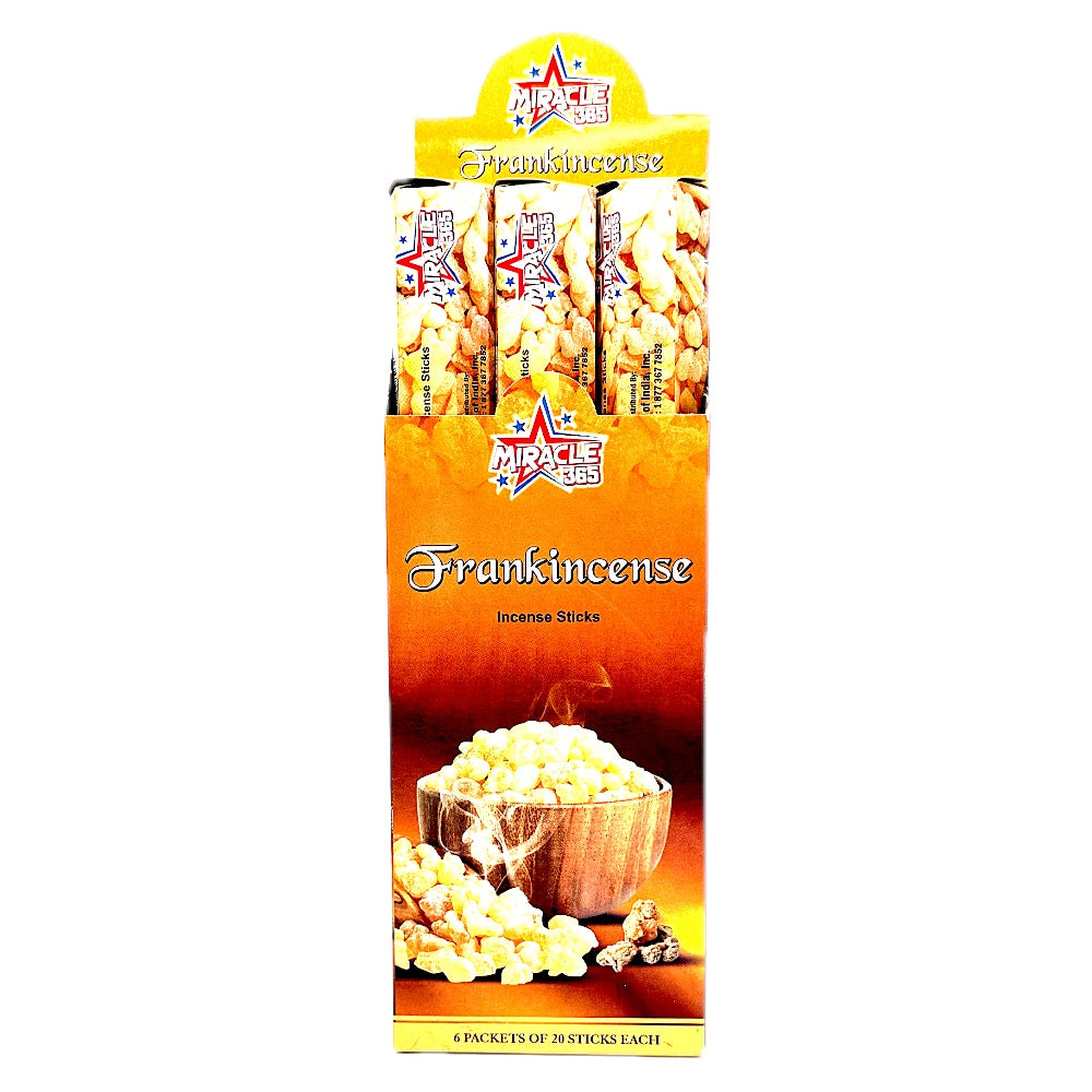 Miracle 365 Frankincense (6 tubes of 20 incense sticks each) (MOQ=10pc)