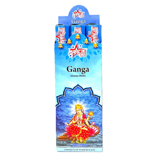 Ganga incense sticks (6 tubes of 20 sticks each) fragrance LOban (MOQ=10pc)