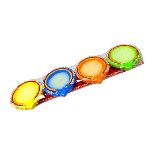 4pc shiv diya exclusive strip with wax (MOQ=36)