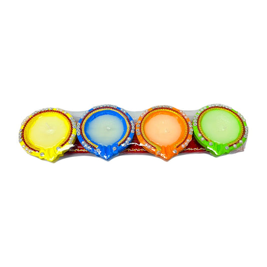 4pc shiv diya exclusive strip with wax (MOQ=36)