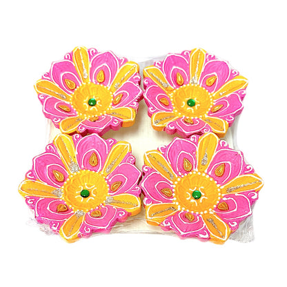 Colorful Diya (pack of 4) MG  DD-03 (MOQ=36pc)