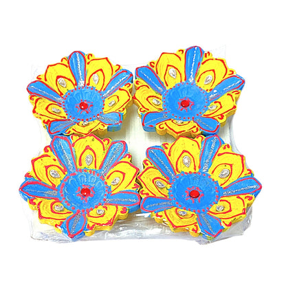 Colorful Diya (pack of 4) MG  DD-03 (MOQ=36pc)
