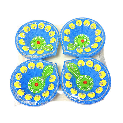 Colorful Diya (pack of 4) Morpich  DD04 (MOQ=36pc)
