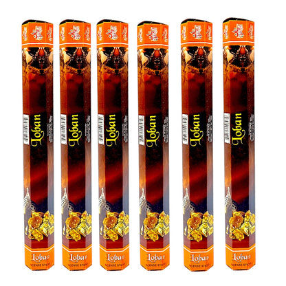 loban (Benzoine) Incense sticks (6 hex tubes of 20 sticks) (MOQ=10pc)