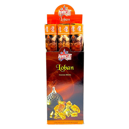 loban (Benzoine) Incense sticks (6 hex tubes of 20 sticks) (MOQ=10pc)