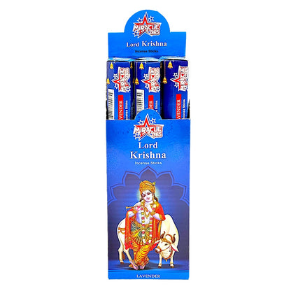 Miracle 365 Krishna incense (6 tubes of 20 sticks) frag lavender (MOQ=10pc)
