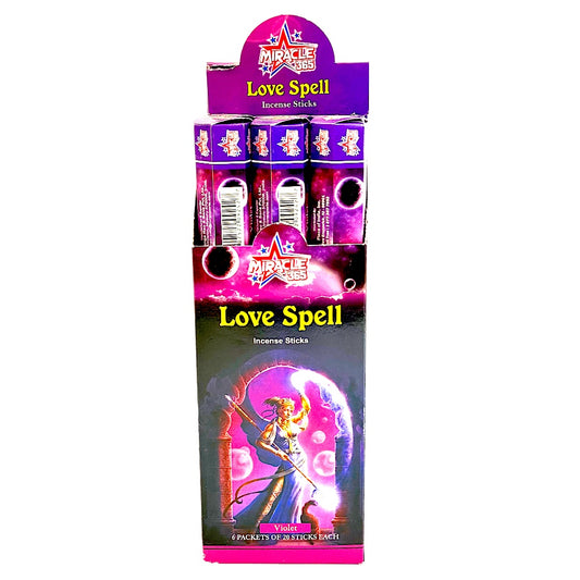 Miracle 365 brand love Spell (20 incense sticks*6)*10 (MOQ=10 pc)