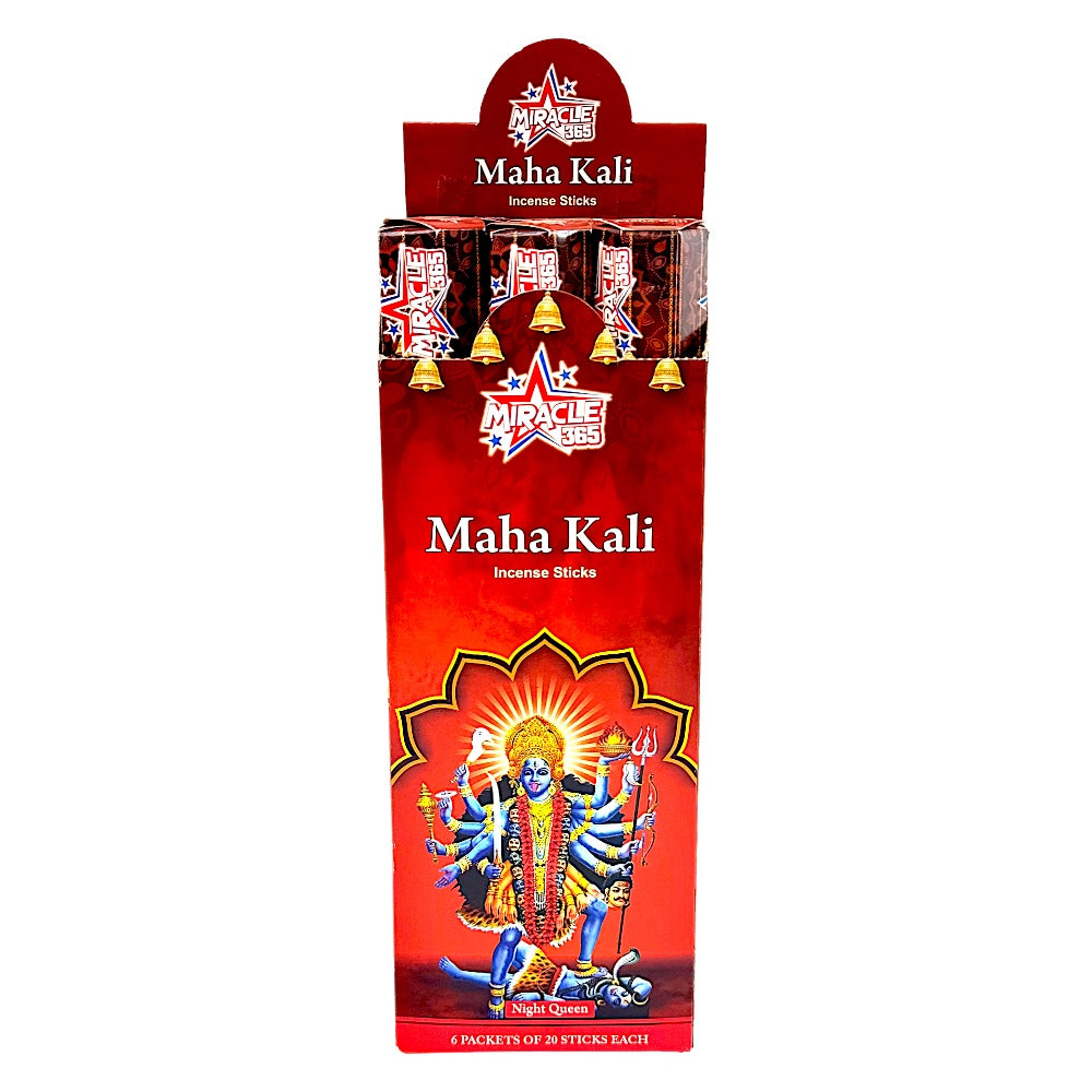 Maha Kali incense sticks (6 tubes of 20 sticks each) fragrance Night queen (MOQ=10pc)