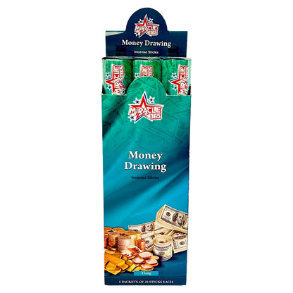 Money Drawing Incense (6 tubes of 20 sticks each) Fragrance: Ylang (MOQ=10pc)