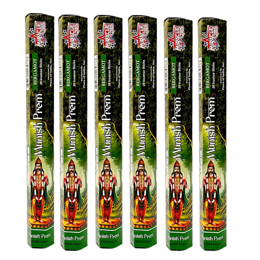 Miracle 365 Munish Prem (6 tubes of 20 incense sticks each)(MOQ=10pc)