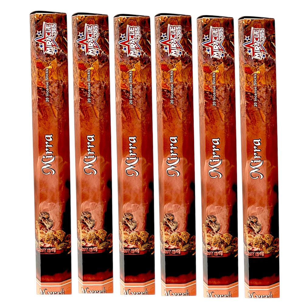 Miracle 365 Myrrh (6 tubes of 20 incense sticks each)(MOQ=10pc)