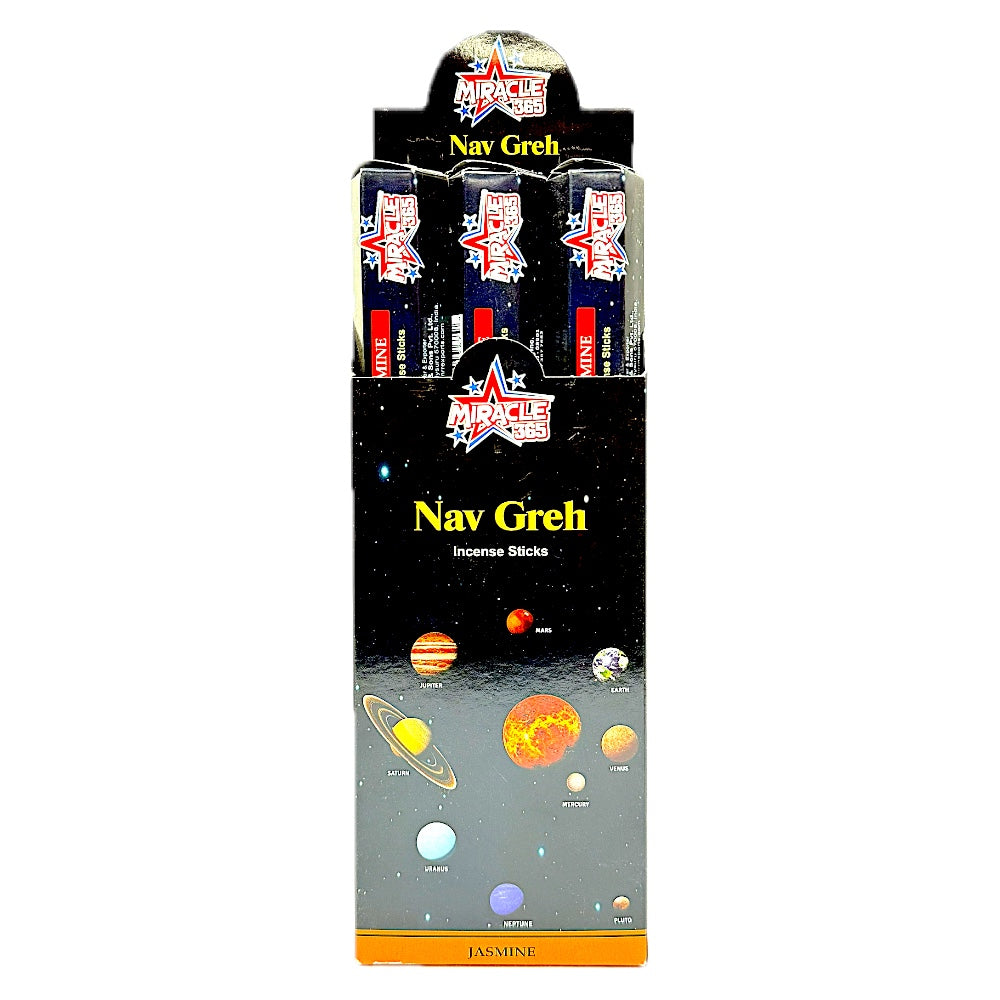 Miracle 365 Navgreh ( nine planets)(6 tubes of 20 sticks) frag Jasmine (MOQ=10pc)