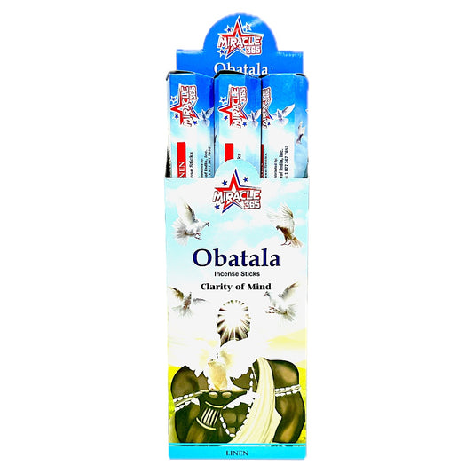Miracle 365 Obatala incense   (6 tubes of 20 sticks) frag Linen (MOQ=10pc)