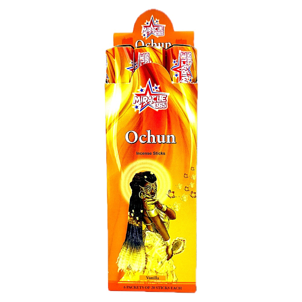 Ochun incense sticks (6 tubes of 20 sticks each) Vanilla (MOQ=10pc)