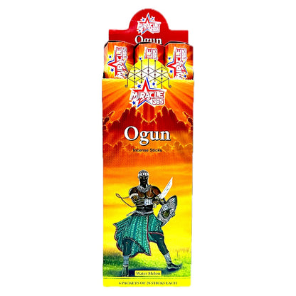Miracle 365 Ogun Incense sticks (6 tubes of 20 sticks each) fragrance water melon (MOQ=10pc)