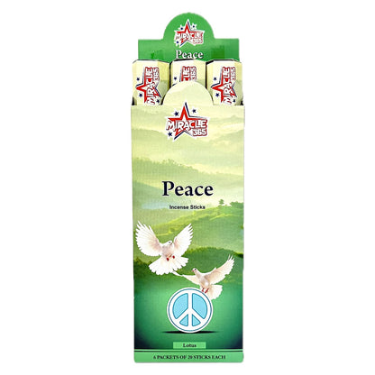 Peace incense sticks (6 tubes of 20 sticks each) (MOQ=10pc)