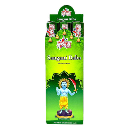 Sangani baba incense sticks (6 tubes of 20 sticks each) fragrance Dragons blood (MOQ=10pc)