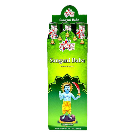 Sangani baba incense sticks (6 tubes of 20 sticks each) fragrance Dragons blood (MOQ=10pc)