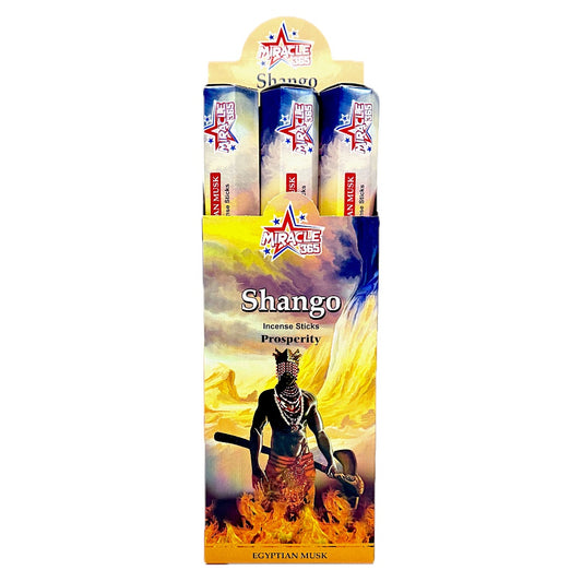 Miracle 365 Shango   (6 tubes of 20 incense sticks each) Egyptian Musk (MOQ=10pc)
