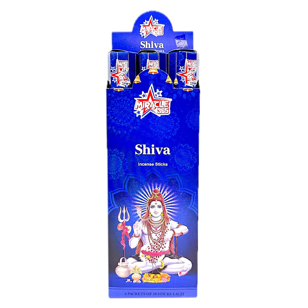 Miracle 365 Shiv incense ( 6 hex tubes*20sticks) (MOQ=10pc)