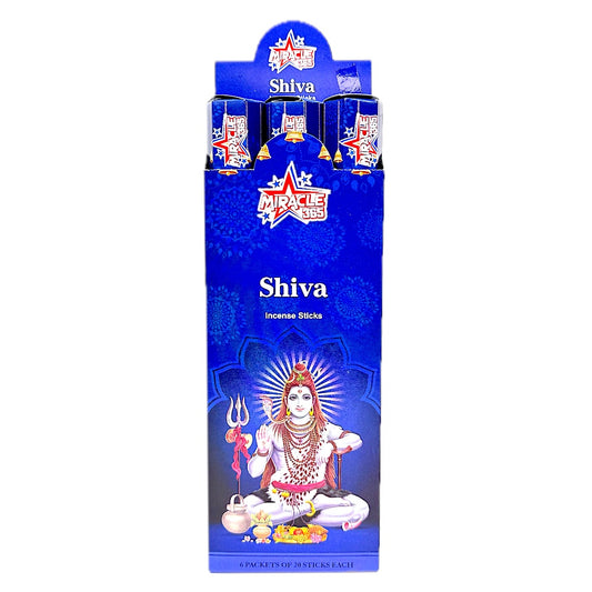 Miracle 365 Shiv incense ( 6 hex tubes*20sticks) (MOQ=10pc)