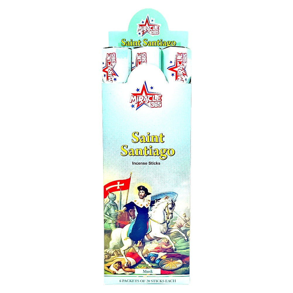 Saint Santiago incense sticks (6 tubes of 20 sticks each) fragrance Musk (MOQ=10pc)